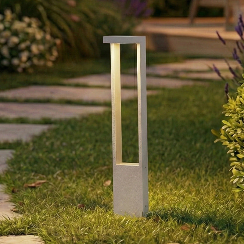 Lindby Wegeleuchte Gartenleuchte Lonete LED Pollerleuchte weiß IP65 Höhe 65cm - 4255830910296