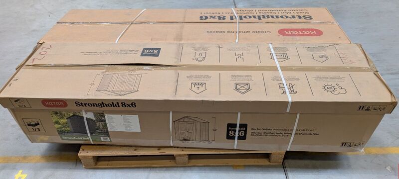 Keter Stronghold Shed 8x6, Grey - 7290112644589