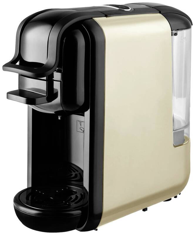 Team Kalorik Kapselmaschine Kaffeemaschine MCM 5000 CR Creme Schwarz Kaffee - 5413346360823