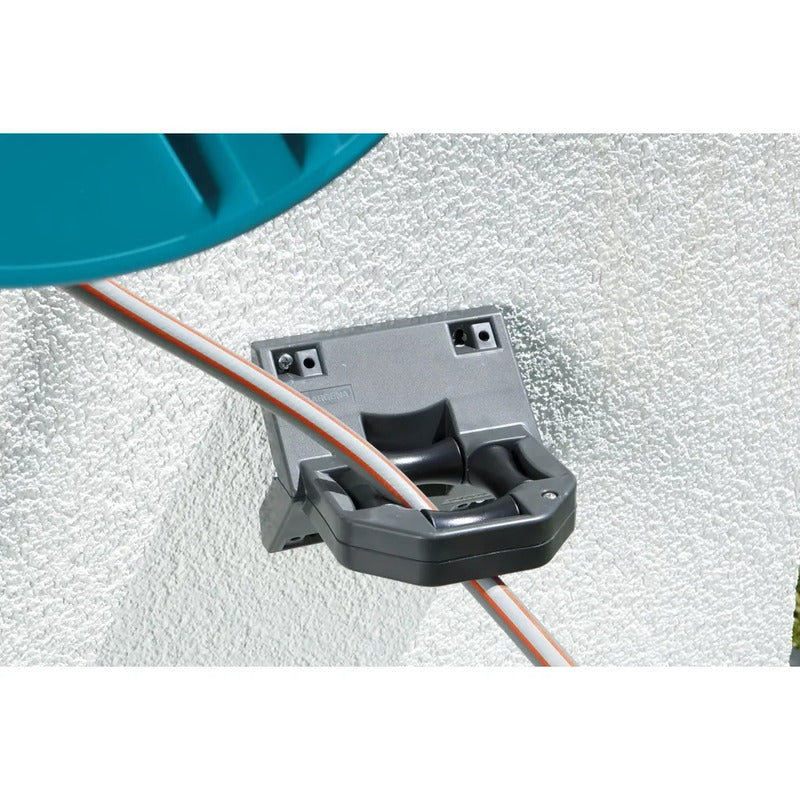 GARDENA Wand-Schlauchtrommel 60 Schlauchaufbewahrung mit Tragegriff Metall grau - 4078500265003