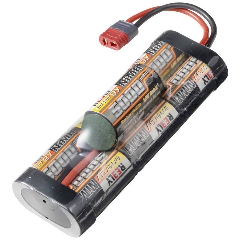 Reely Modellbau-Akkupack NiMh 8.4V 5000mAh Zellenzahl 7 Sub-C Hump T-Stecksystem - 4064161231150
