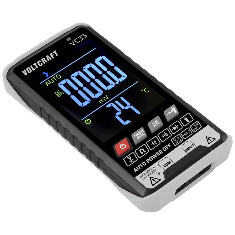 Voltcraft Hand-Multimeter VC33 digital CAT III 600 V True RMS 5999 Counts - 4064161246598