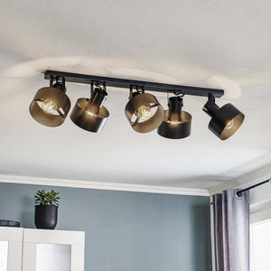 B-Ware Sigma Deckenleuchte Lampe Deckenlampe Rif 5 Stahl schwarz