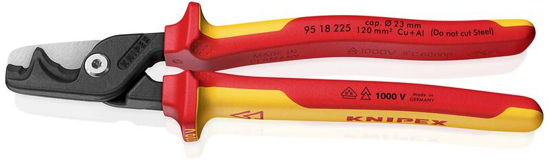 Knipex VDE StepCut XL 95 18 225 Kabelschere Schere Kabelschneider Werkzeug - 4003773089964