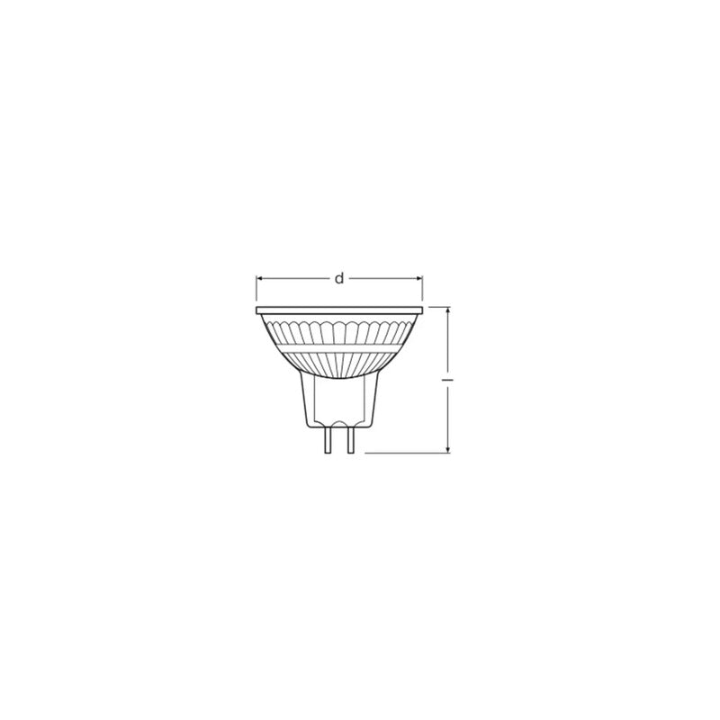 OSRAM HOMELIGHTING LED Reflektorlampe GU5.3 dimmbar warmweiß 6.1W Ø50mm 1 St. - 4099854456893