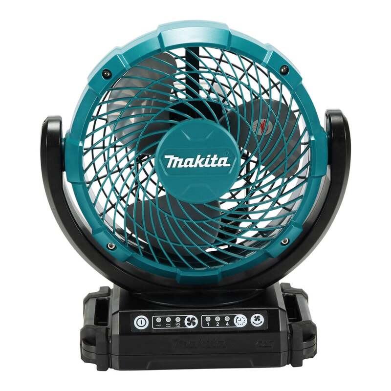 Makita Akku-Lüfter Standventilator mit Oszillation 3 Stufen Kunststoff türkis - 0088381865005