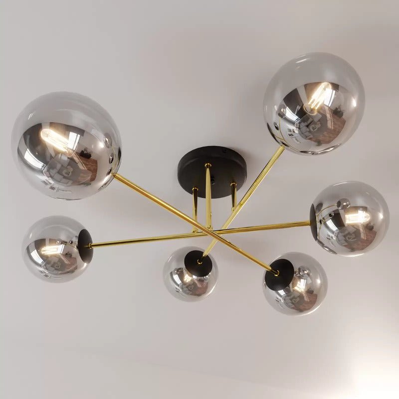 Euluna Deckenleuchte Glassy schwarz/opal Deckenlampe Lampe Licht Leuchte Spot497 - 4251911783575