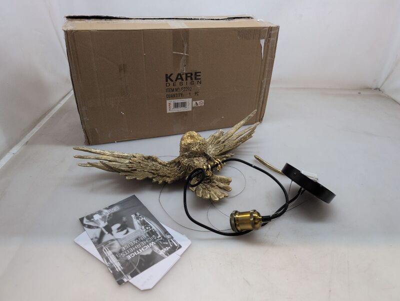 KARE Hängeleuchte Eulenfigur Hängelampe LED Pendelleuchte dimmbar gold schwarz - 4025621522928