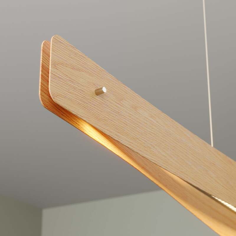 Rothfels Hängeleuchte Pendelleuchte LED Quitani Lian Eiche Natur - 4251096532098