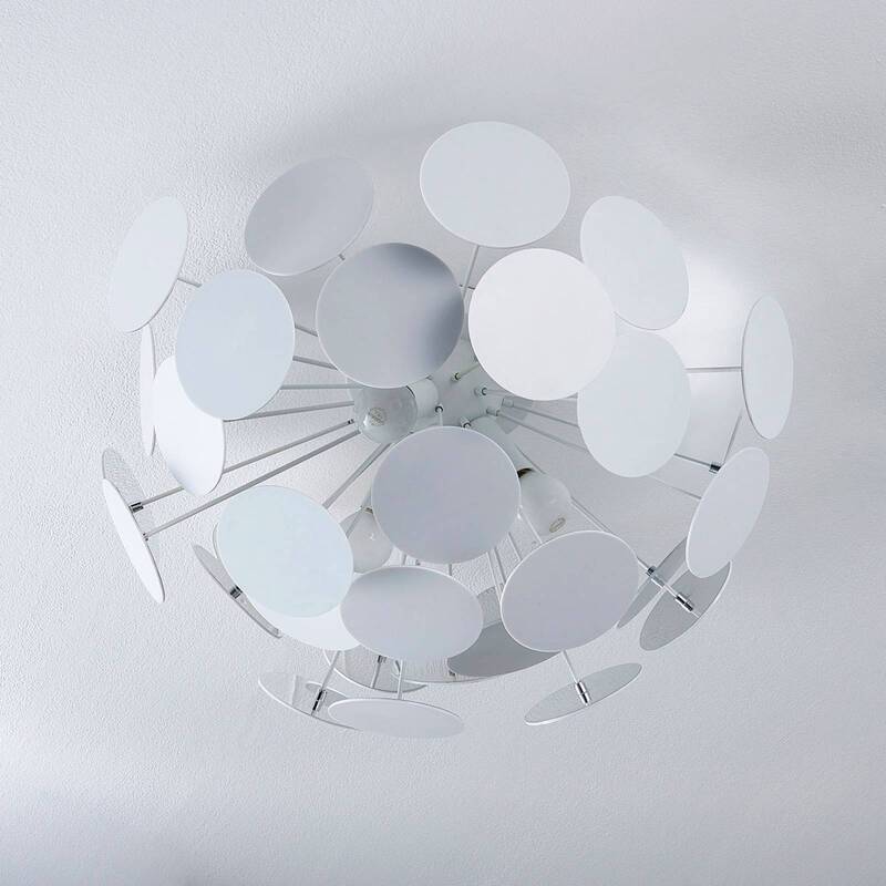 Lindby Formvollendete Deckenlampe Kinan Hängeleuchte Lampe Leuchte Weiß194 - 4251096527827