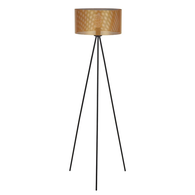 Euluna Stehleuchte Zofia Stehlampe Lampe goldfarben Beleuchtung Wohnzimmer - 4251911787771
