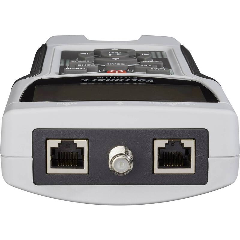 Voltcraft CT-20TDR Kabeltester geschirmte/ungeschirmte Kabel CAT3/4/5/5E/6 Coax - 4016138784084