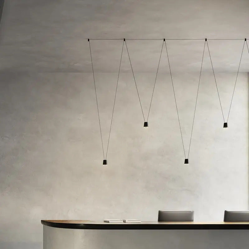 Kdln Pendelleuchte Hängeleuchte LED Sling Leuchte schwarz Aluminium Designer654 - 8015086016014