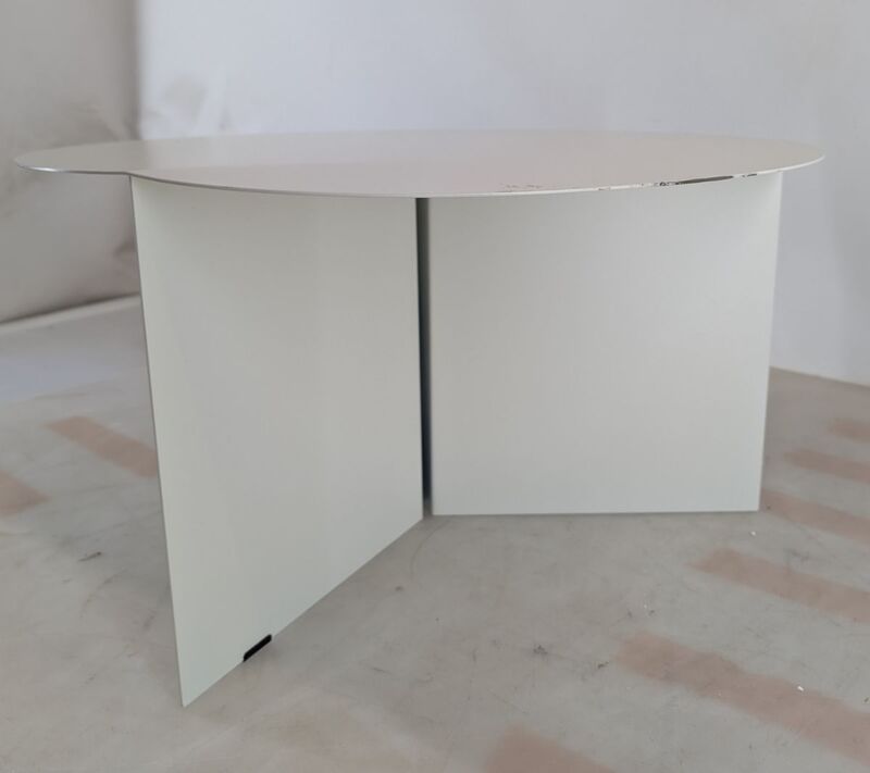 Hay Slit Table XL Tisch Couchtisch Wohnzimmertisch Beistelltisch Stahl Ø 65 weiß - 5710441236917