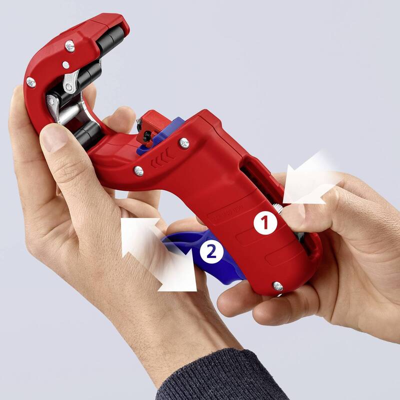 Knipex Rohrschneider 90 23 02 BK Kunststoffrohre 32-50mm Werkzeugstahl 202mm - 4003773092186