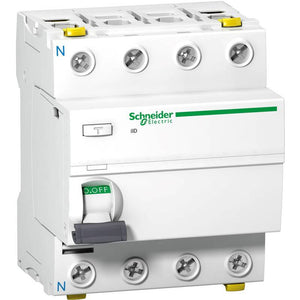 B-Ware Schneider Electric Fehlerstrom-Schutzschalter A9Z25463 63A 0,3A 415V