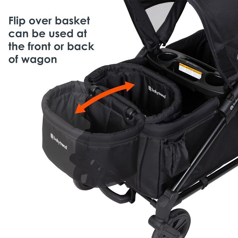 Baby Trend Expedition 2-in-1 Stroller Wagon PLUS, Ultra Black - 0090014035884