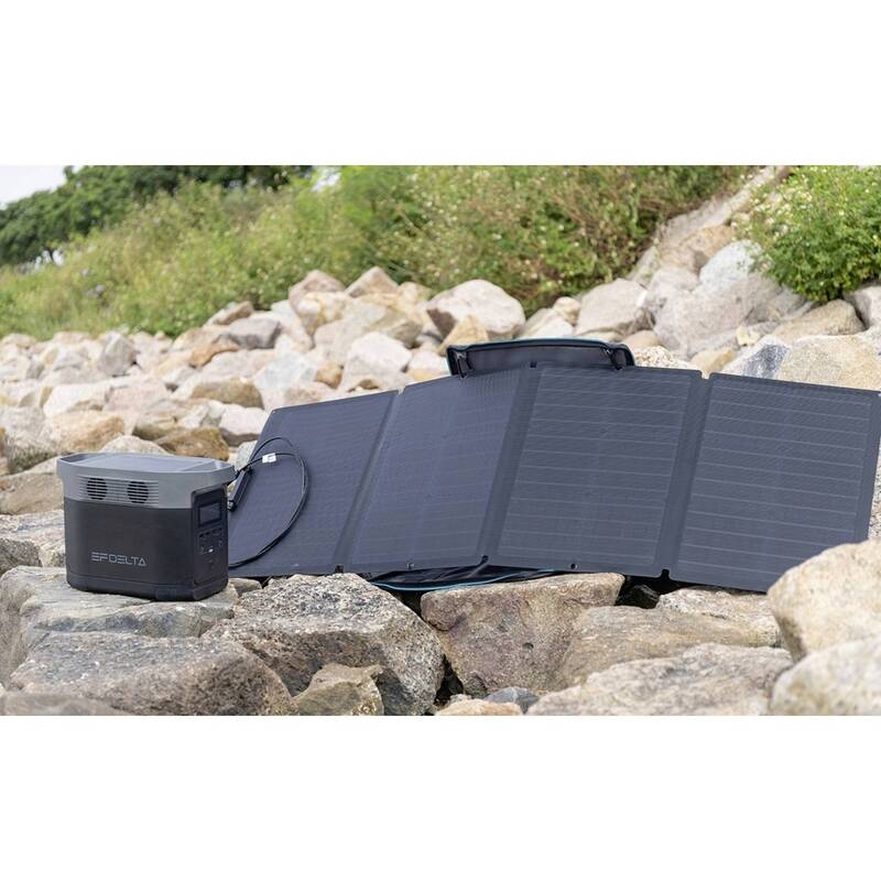 ECOFLOW Solar-Ladegerät 110W monokristallin 1 Ausgang schwarz 21% Wirkungsgrad - 4897082661023
