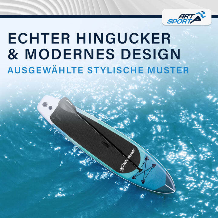 Stand Up Paddling Board Blue Wave SUP Board Komplett Set Zubehör blau Aufblasbar - 4260565524854