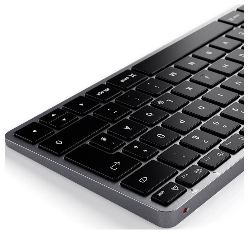 Satechi Slim X1 Mini Bluetooth Tastatur Keyboard Multimediatasten Anthrazit Akku - 0879961009694