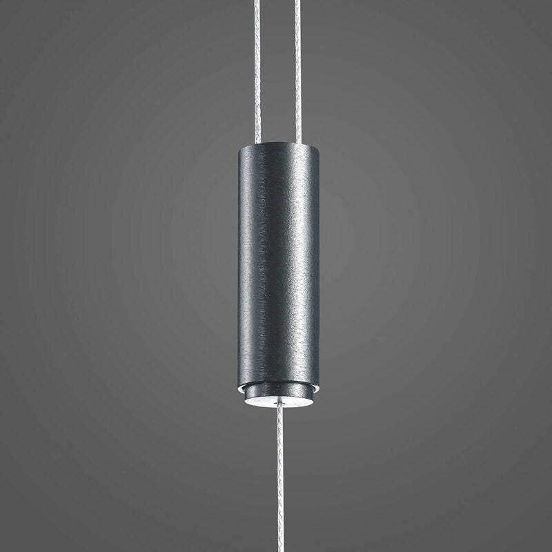 Bopp Plus Quad LED-Hängelampe fünfflammig schwarz/alu Hängeleuchte Lampe Leuchte - 4011895504661