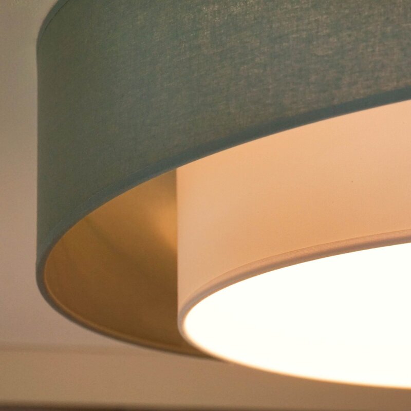 Luneta Deckenleuchte Lampe LED Textil grün weiß Fernbedienung dimmbar 60 cm62 - 5905317606431