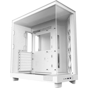B-Ware NZXT Midi Tower Gehäuse H6 Flow RGB weiß ATX Gehäuse mit Tempered Glass 52l