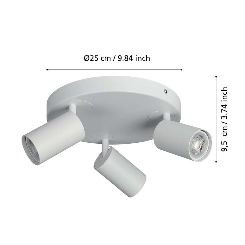 Eglo Deckenlampe Telimbela-Z LED dimmbar Strahler Farbwechsel 3-flammig weiß - 9008606239962