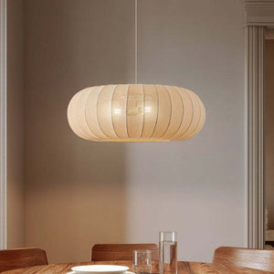 B-Ware Lindby Hängeleuchte Pendelleuchte Helin Deckenlampe beige Textil 3 x E27 Ø 70 cm