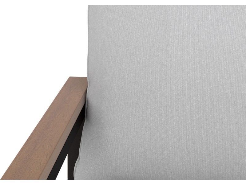 Esstischgruppe Invermay 4-teilig Tischgruppe Aluminium Akazienholz grau 43cm - 4007873331114