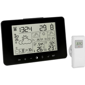 B-Ware TFA Dostmann Funk-Wetterstation digital Temperatur Luftfeuchtigkeit schwarz 3