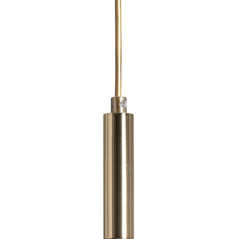 Luminex Hängelampe Pendelleuchte Noak Lampe Leuchte 3-flg titan gold Stahl - 5907565940039
