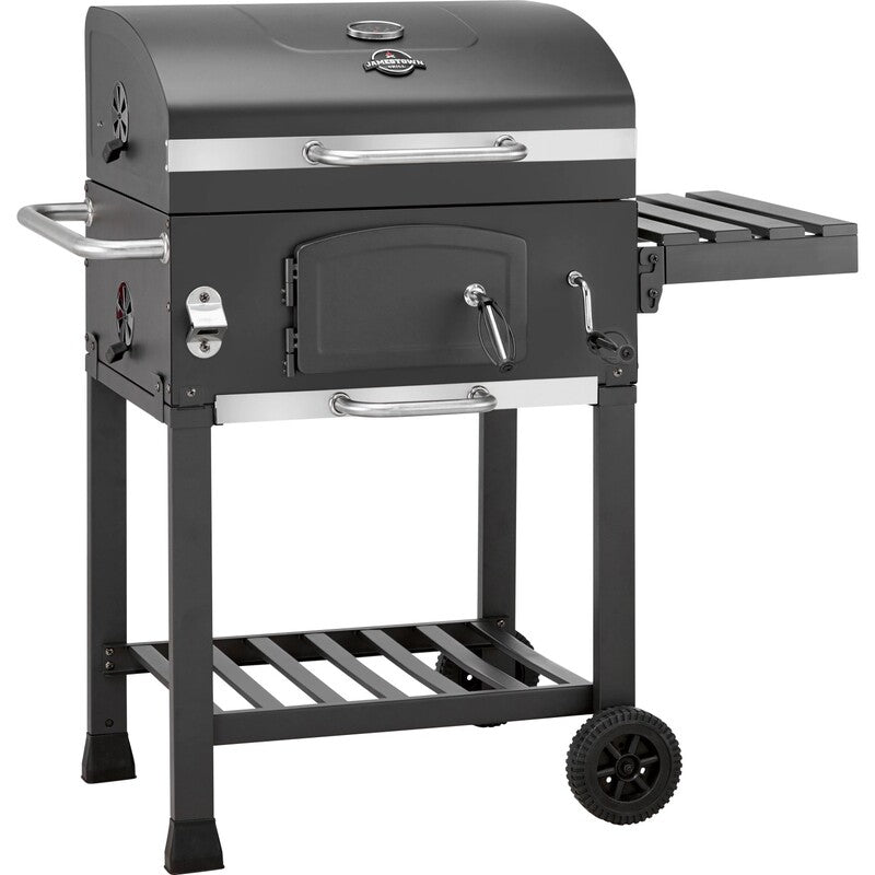 Jamestown Holzkohle-Grillwagen Jaxon Grillwagen mit Deckelthermometer schwarz - 4007876511773