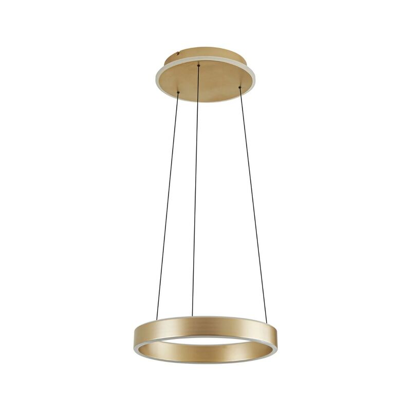 Lucande LED Pendant Light Tindra, Ø 40 Cm, Gold, Dimmable - 4255830903786