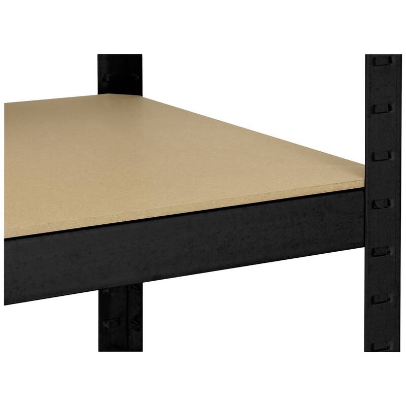 Toolcraft Schwerlastregal Lagerregal Metall Regal 265kg schwarz 90x180x45cm - 4064161292144