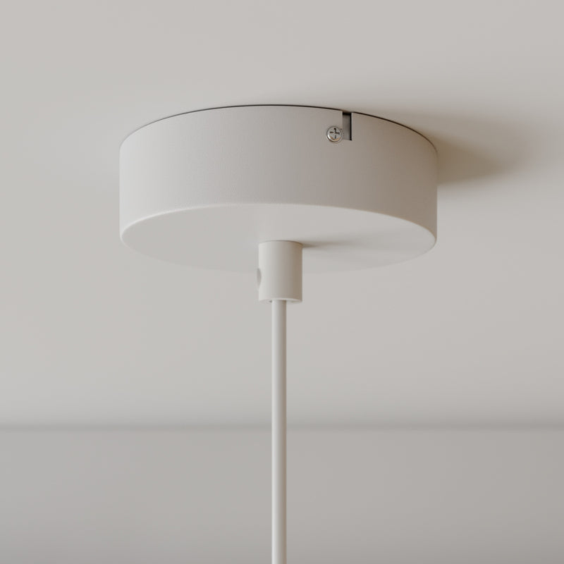 Luminex Hängeleuchte Pendelleuchte Noak LED Hängelampe dimmbar weiß natur Ø17cm - 5907565911947