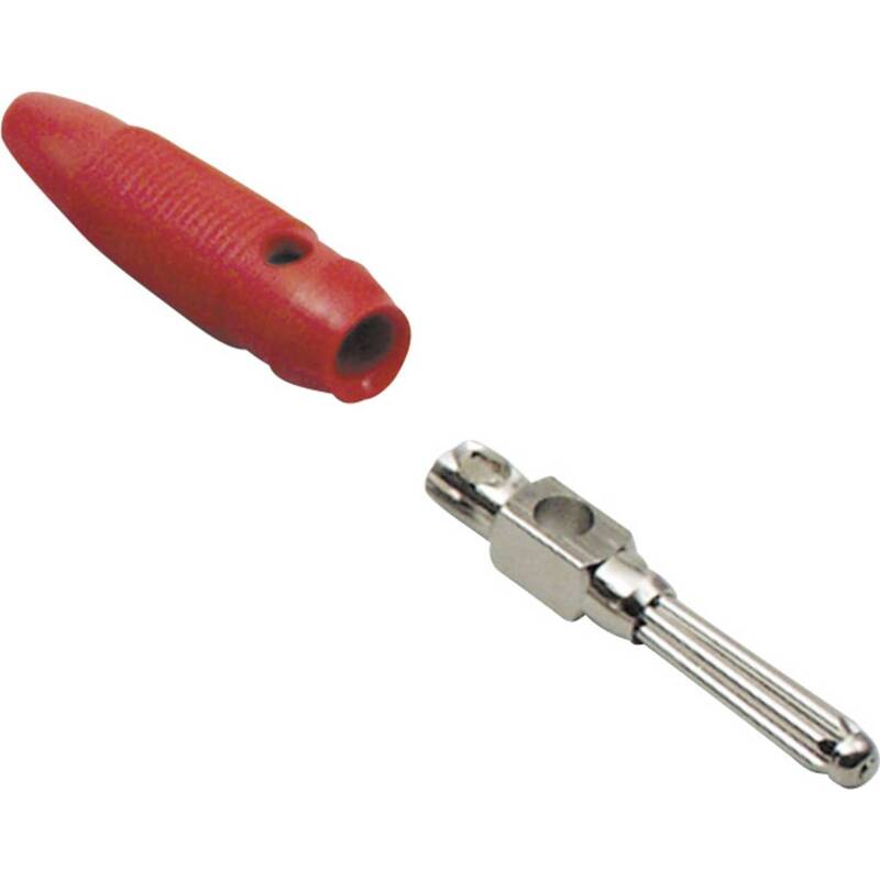 BKL Electronic Büschelstecker Stecker gerade 4mm Rot 16A Löten Teilisoliert 1 - 2050003400572