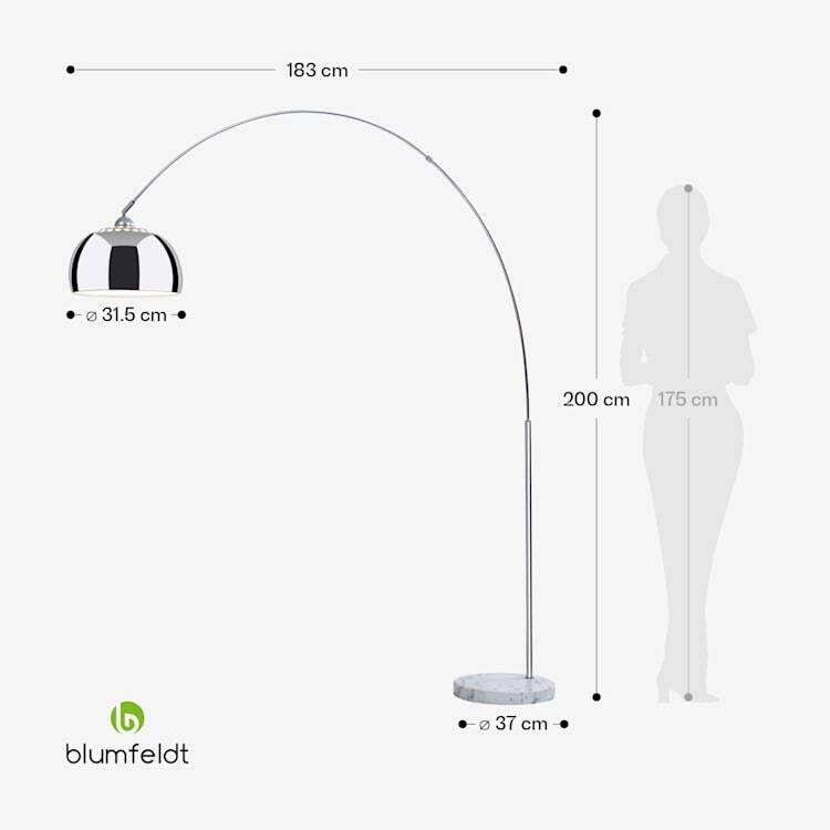 Besoa Nael Bogenlampe Stehleuchte Leuchte Led Lampe E27 SIEHE TEXT/FOTOS - 4060656223150