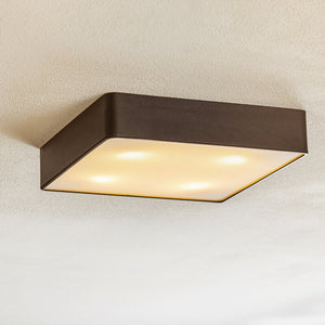 B-Ware Argon Deckenlampe Hängeleuchte Oro Lampe Schwarz Stahl Glas E27 35cm