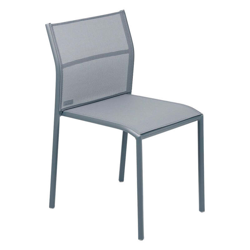 Fermob Gartenstuhl Esszimmerstuhl Cadiz Stuhl gewittergrau Aluminium Outdoor - 3100540449639