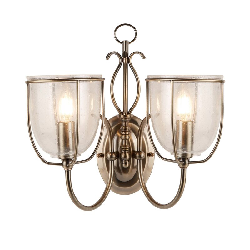 Silhouette Wandleuchte Wandlampe 2-flammig Beleuchtung Wohnzimmer Innenbereich - 5013874207616