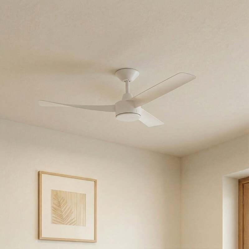 Lucande Deckenventilator Airona LED Ventilator dimmbar leise weiß 95x95cm - 4255830911774