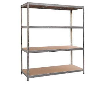 Metall-Schwerlastregal verzinkt 180x160cm variabel höhenverstellbare Regalböden - 4007876470575