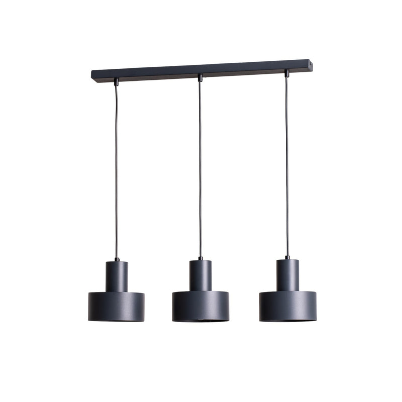 Hängeleuchte Rif 3 anthrazit 3-flammig linear Stahl dimmbar E27 67 cm - 5902846810728