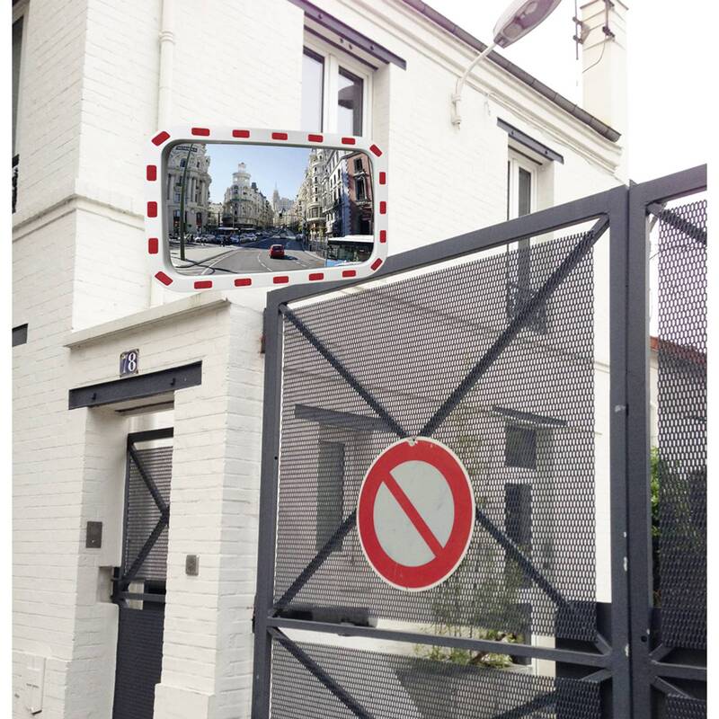 Viso MR3054 Verkehrsspiegel Sicherheit 350 mm x 540 mm Reflektierende Umrandung - 3321369982965