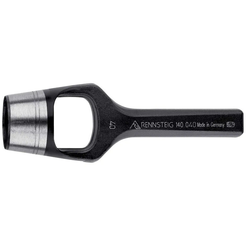 Rennsteig Werkzeuge Henkellocheisen Ausstanzer 40 mm Gummi Leder Filz - 4049002140402