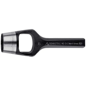 B-Ware Rennsteig Werkzeuge Henkellocheisen Ausstanzer 40 mm Gummi Leder Filz