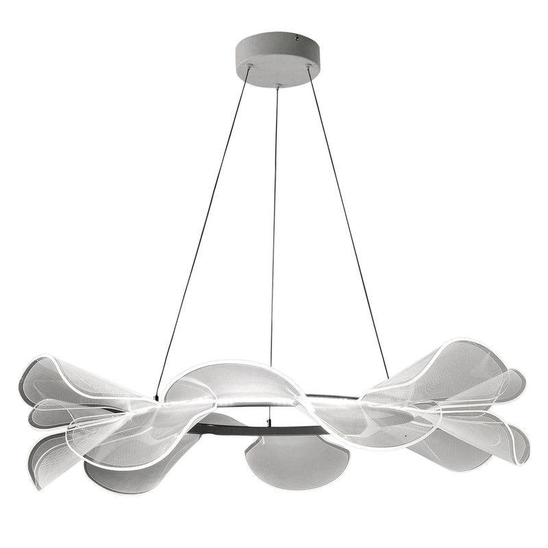 Fabas Luce Pendelleuchte Hängelampe LED weiß rund Esszimmer Wohnraum 72 cm - 8019282518082