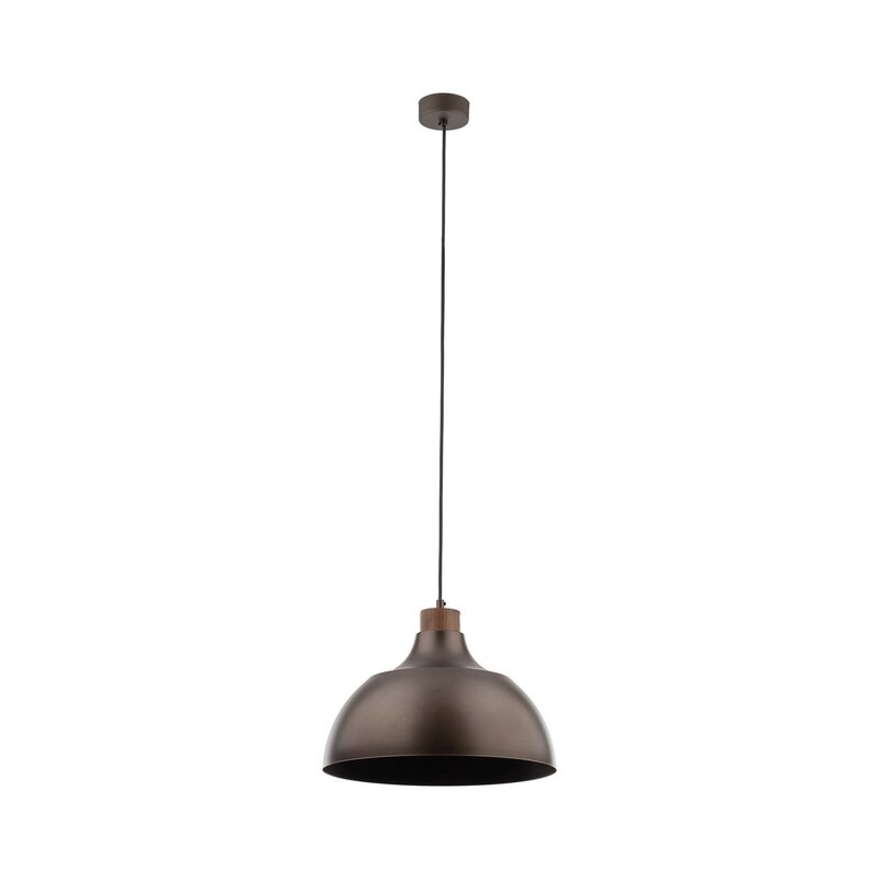 Envostar Hängeleuchte Pendelleuchte Kaitt braun Ø 34 cm Holzdetail904 - 5906135111992
