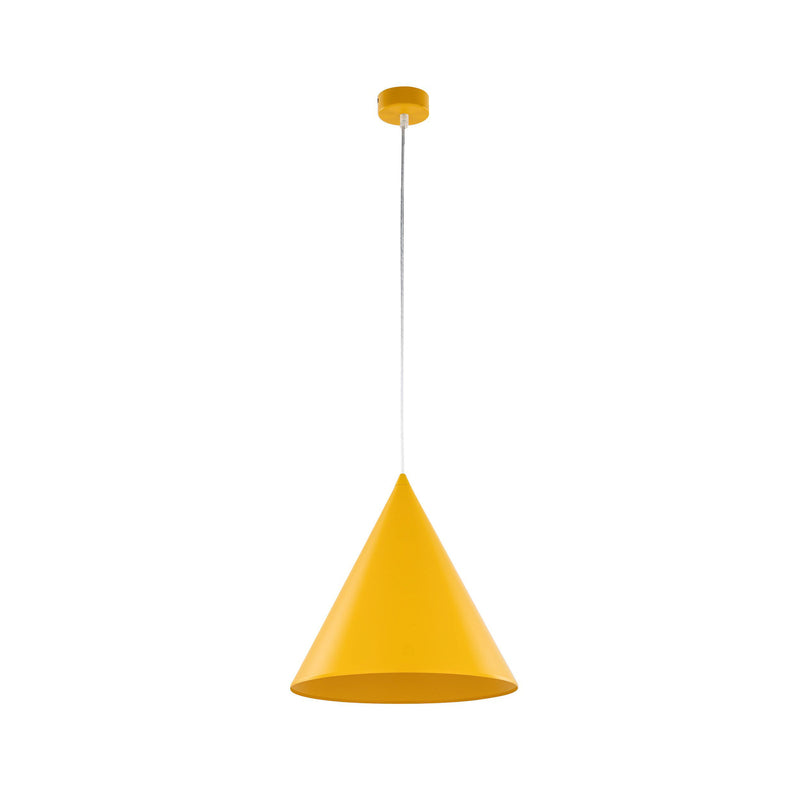 Hängeleuchte Cono Pendelleuchte dimmbar gelb matt Ø32cm Stahl E27 1-flammig - 5901780532819